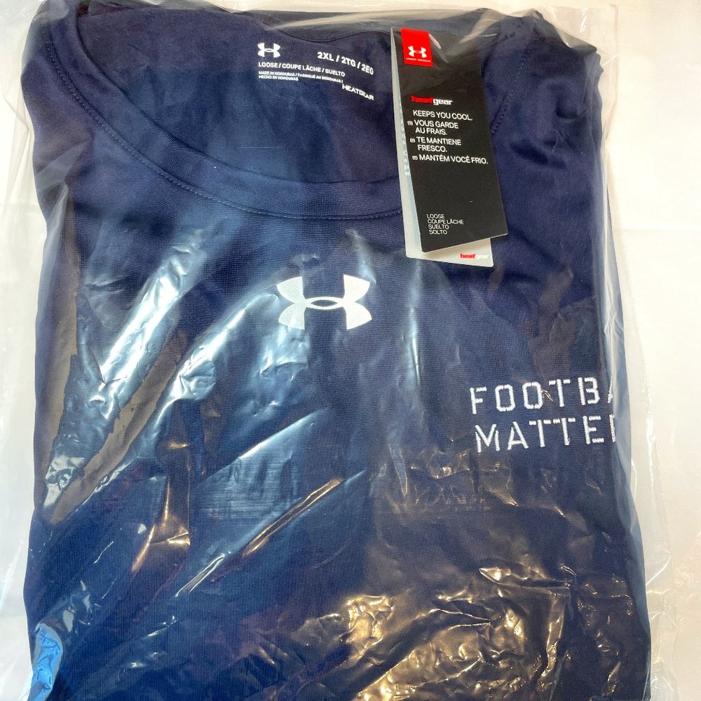 Under Armour Heat Gear FOOTBALL MATTERS Tee NWT